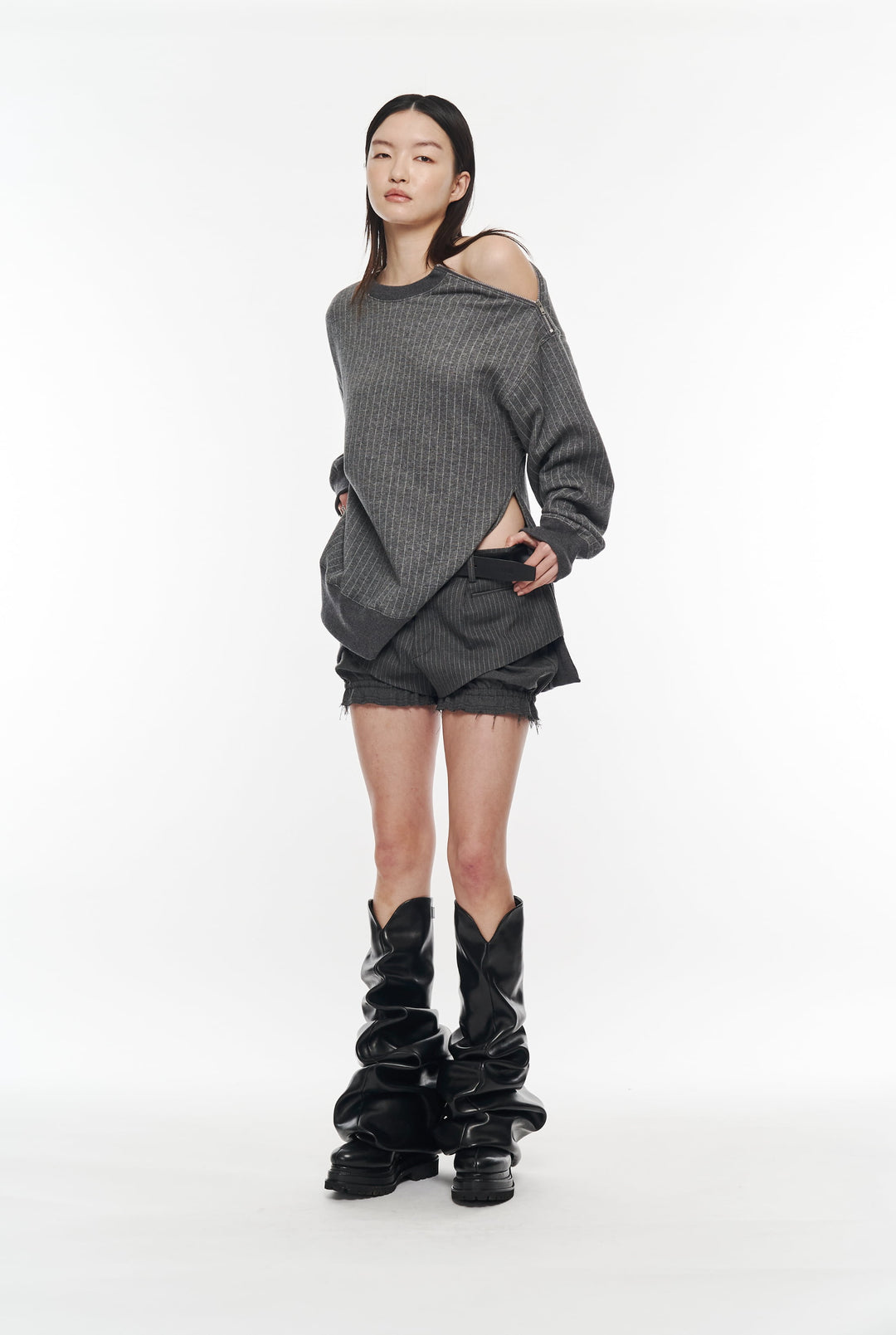 Sinatra Stripe Puffy Shorts