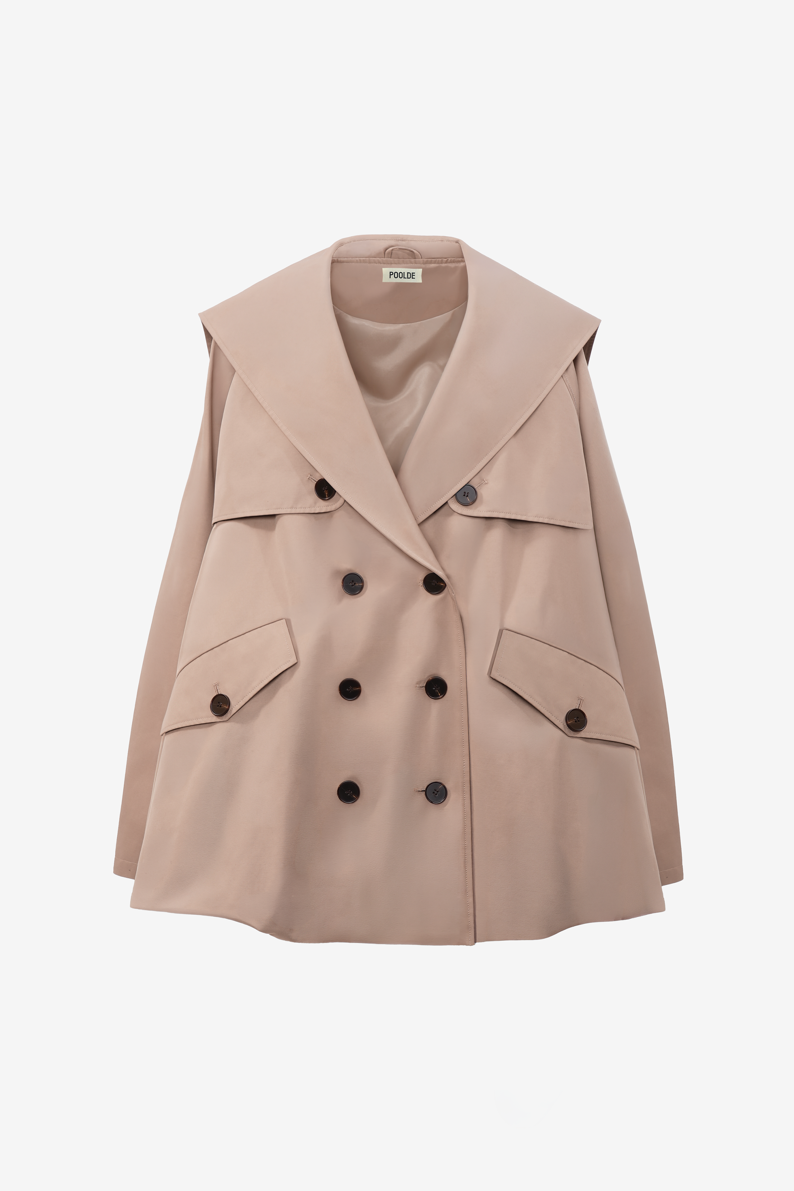 ジャケット・アウター POOLDE Sailor Dress Trench Black Sailor Dress Trench – POOLDE