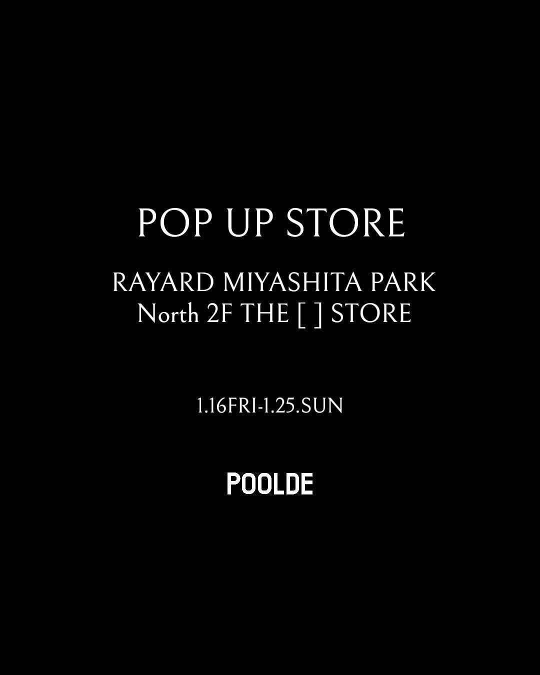 渋谷・宮下パークにてPOP UP STOREを開催