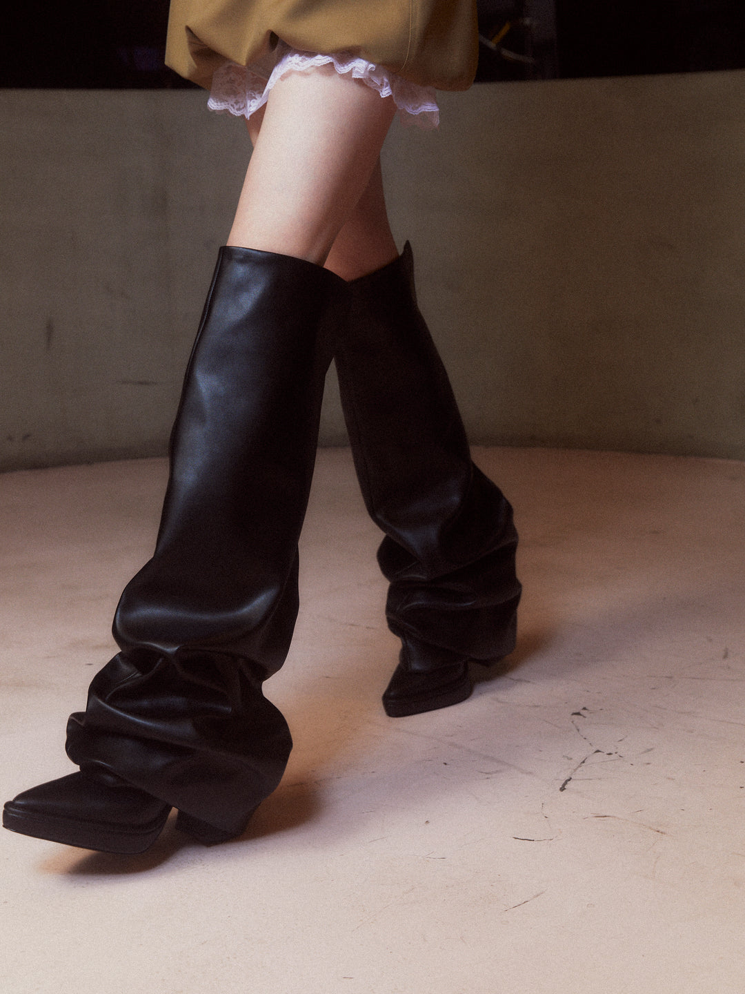 Melted Thigh Boots