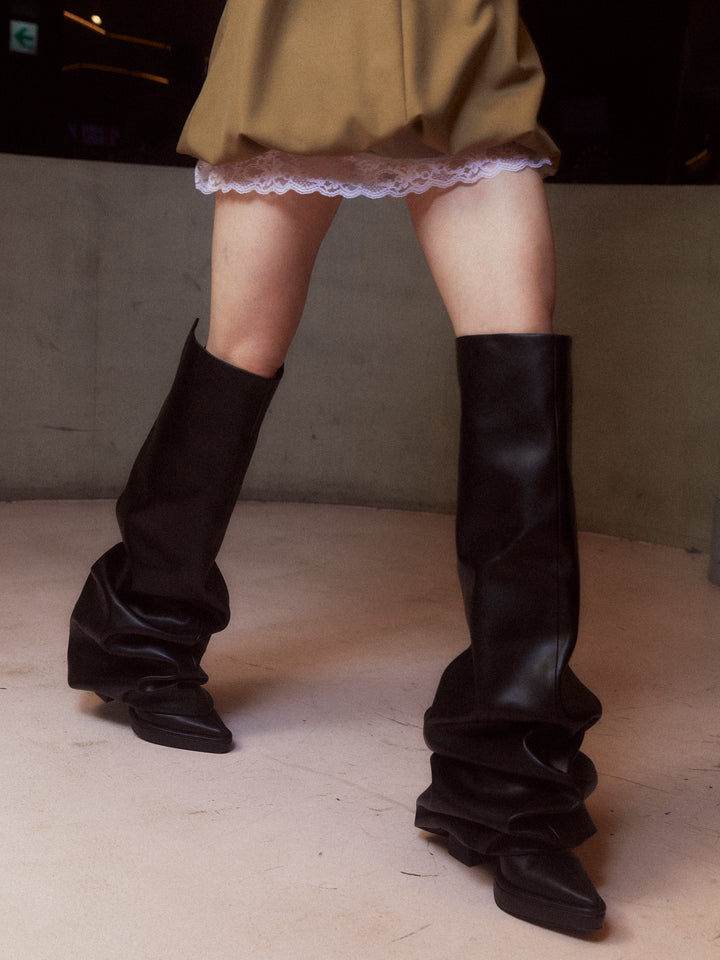 Melted Thigh Boots