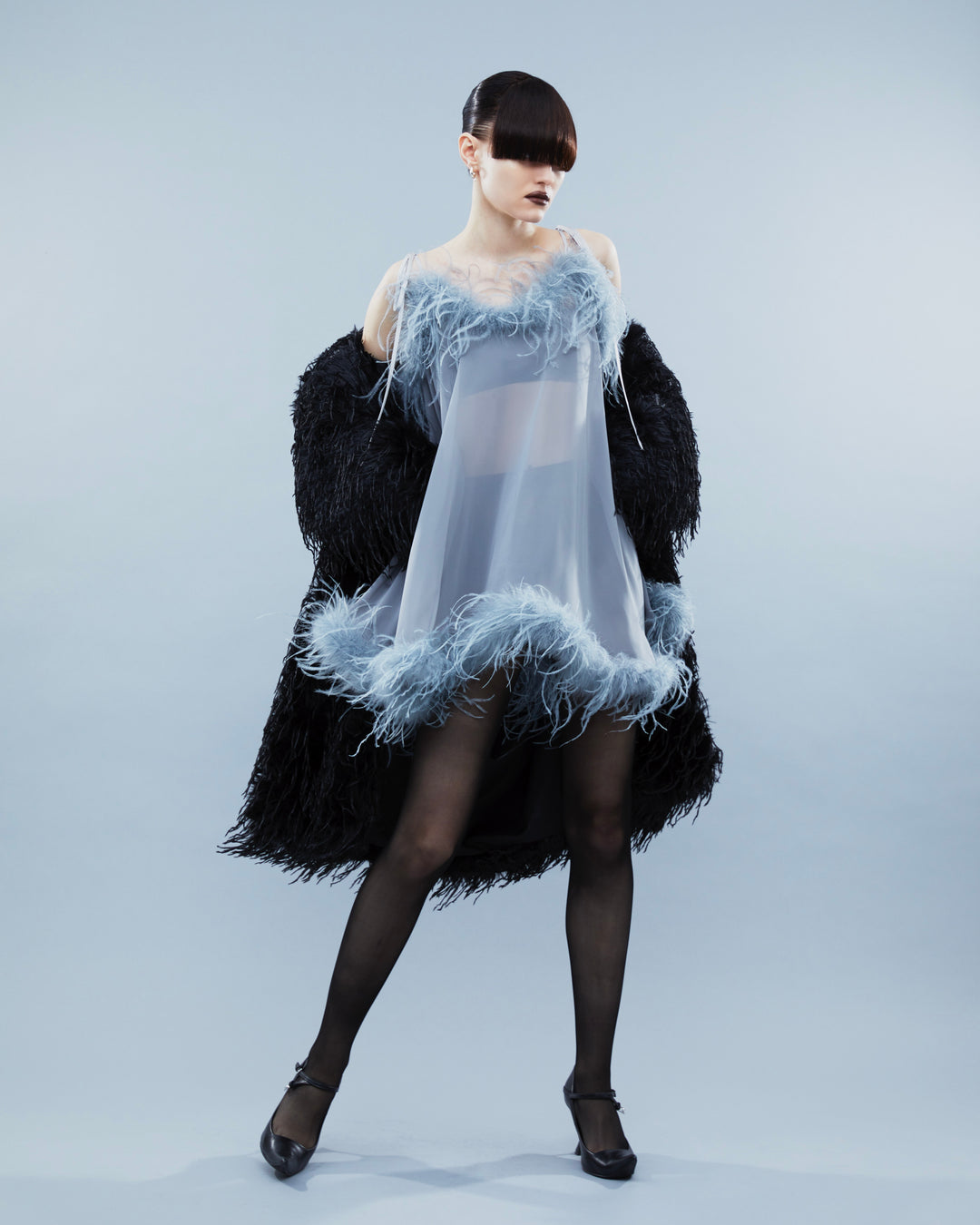 Feathered Ava Camidress