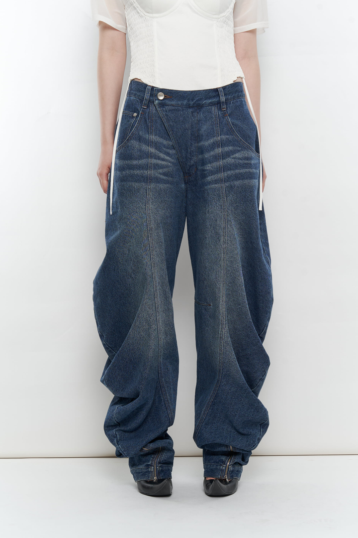 LIQUID DENIM PANTS