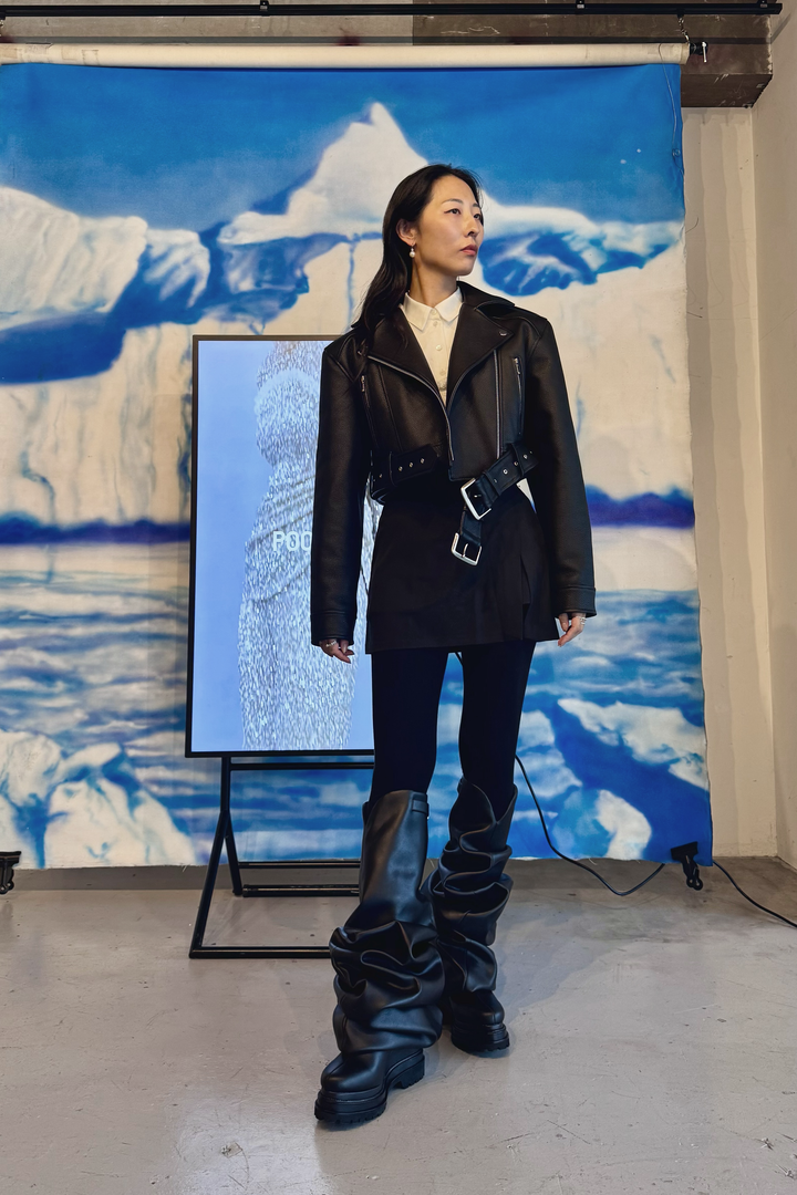 Melted Wedge Boots