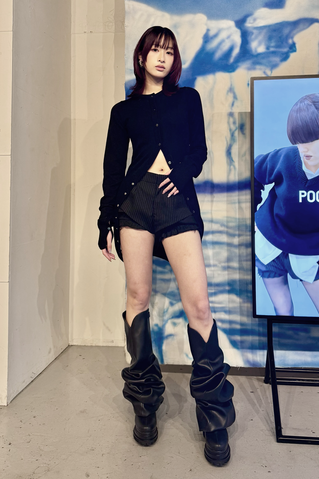 Melted Wedge Boots