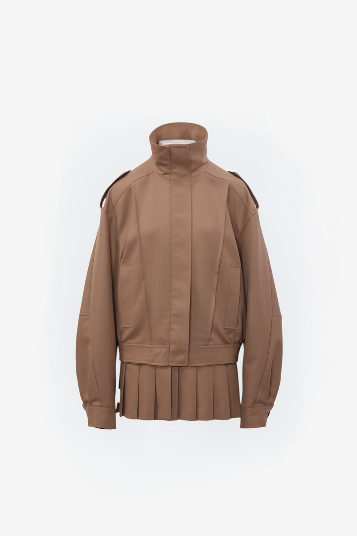 Kilt-Hem Zip Blouson