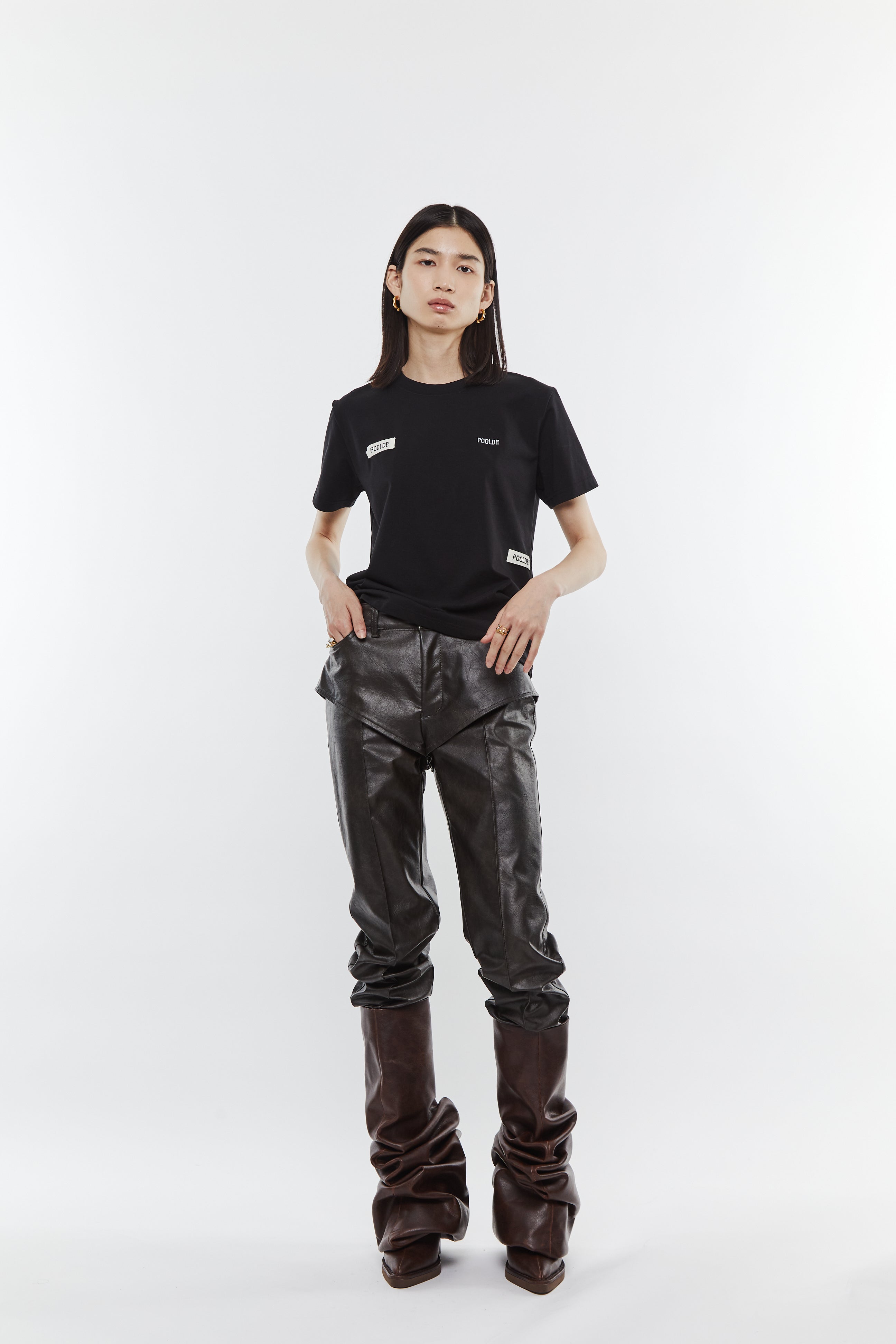 靴 POOLDE Melted Boots Black Melted Boots Brown – POOLDE