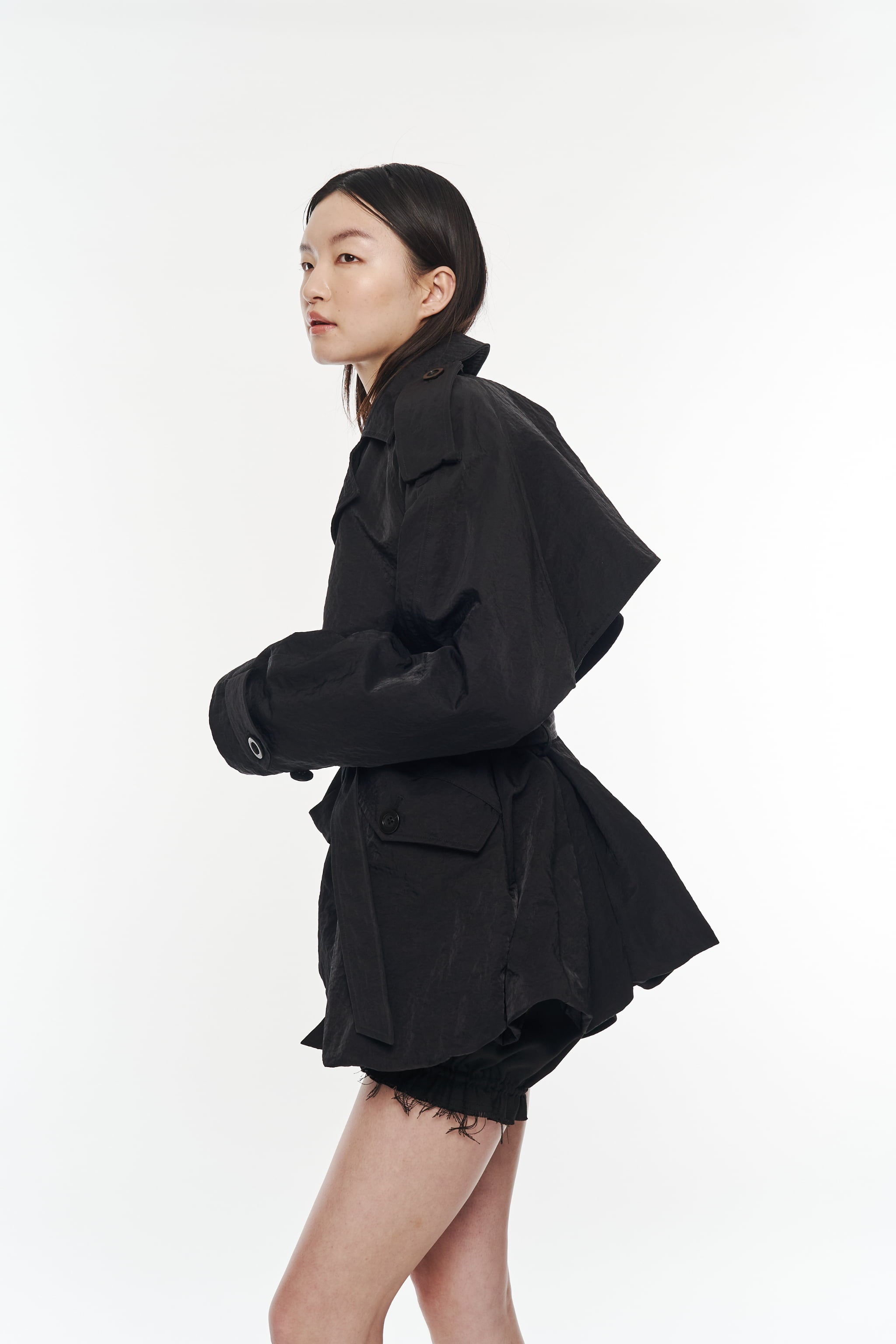 POOLDE Contoured Mini TrenchブラックFサイズ新品 Contoured Mini Trench – POOLDE
