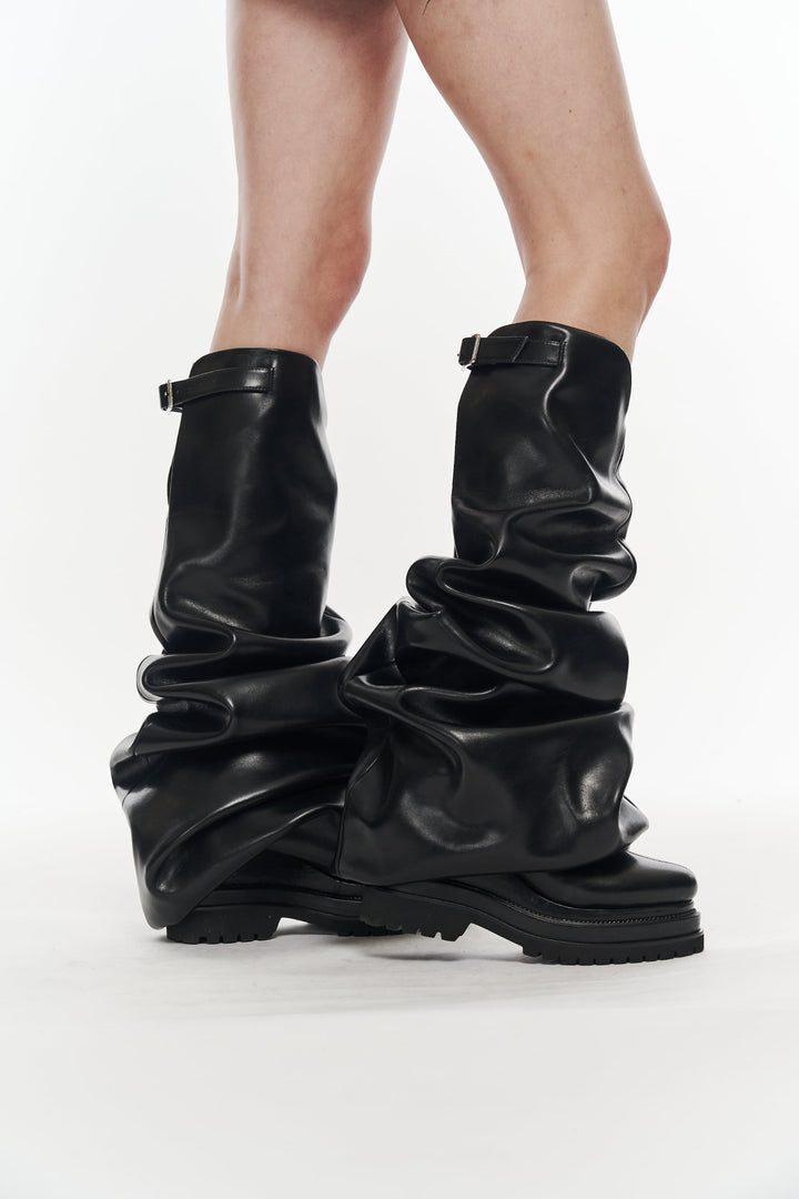 Melted Wedge Boots