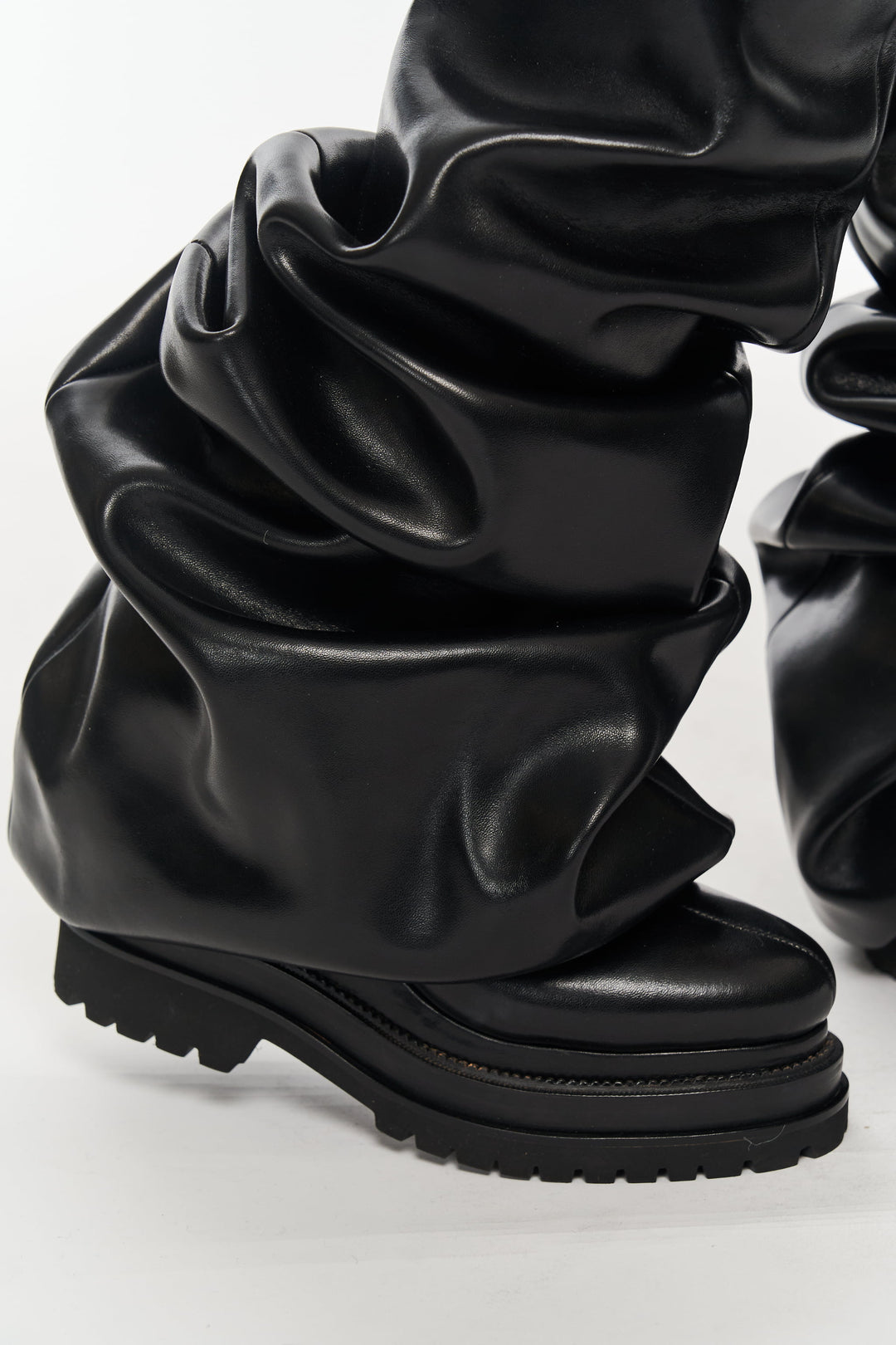 Melted Wedge Boots