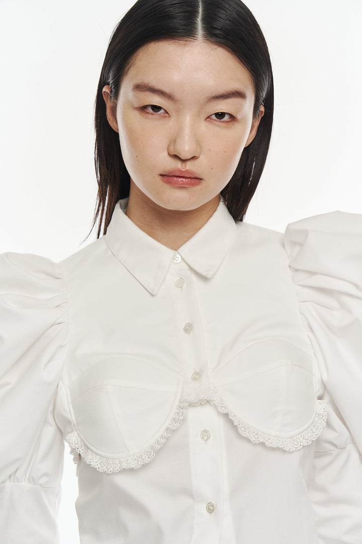 Oscarine Puff Blouse