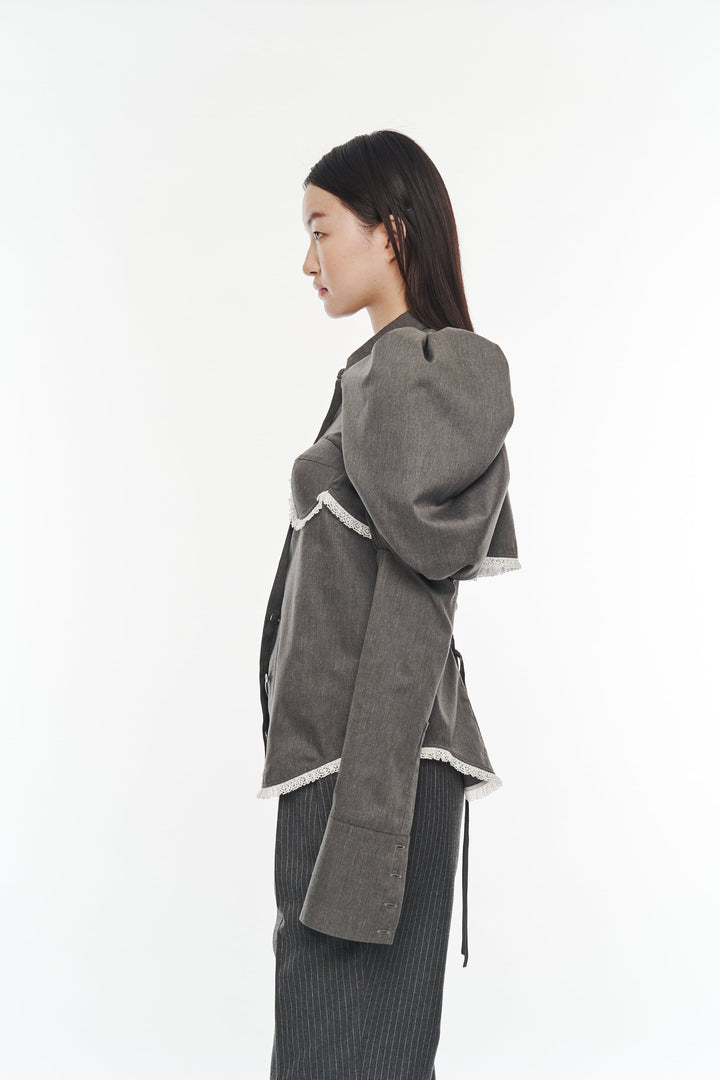 Oscarine Puff Blouse