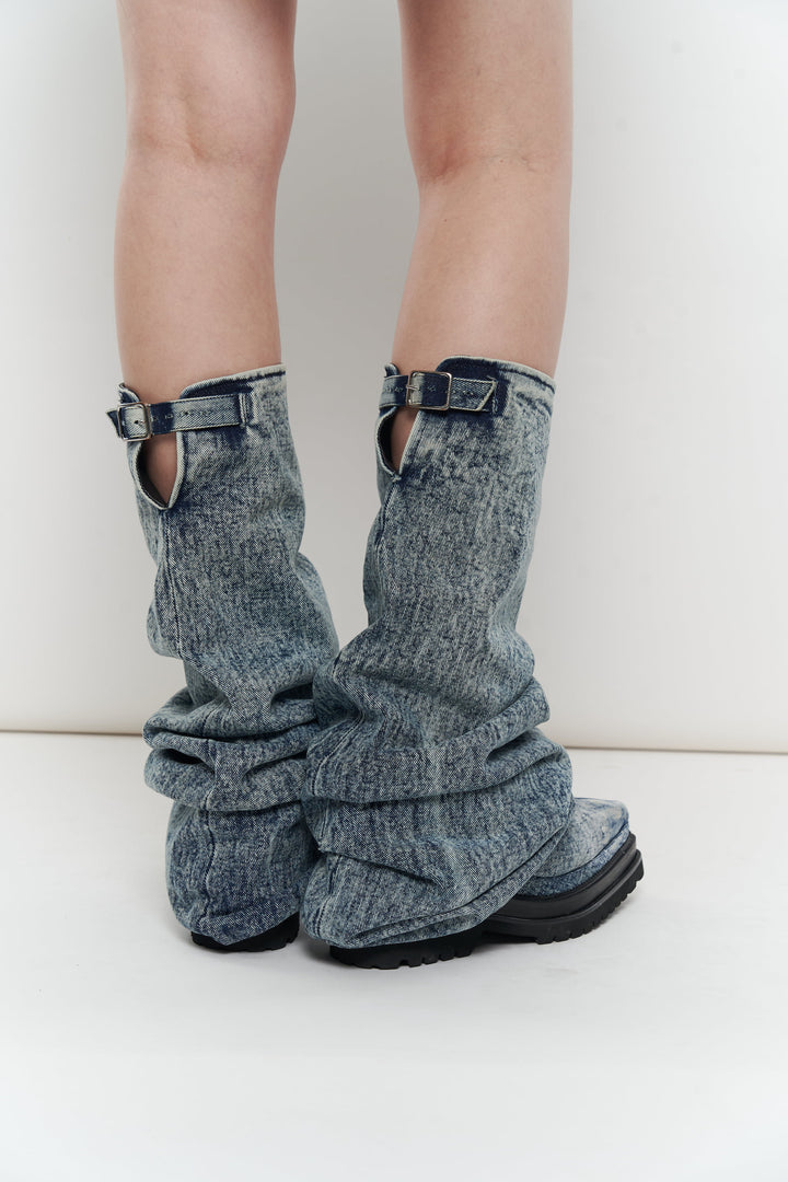 LIQUID DENIM BOOTS