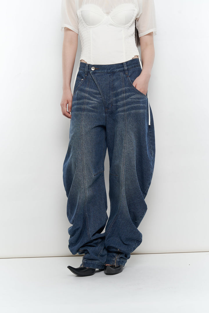 LIQUID DENIM PANTS