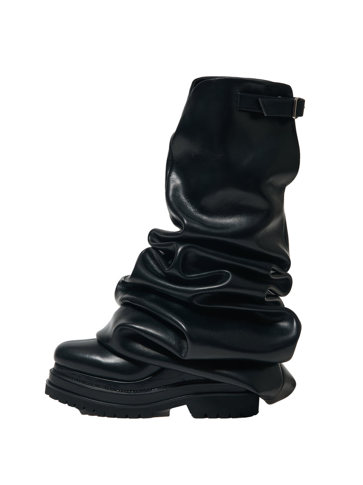 Melted Wedge Boots