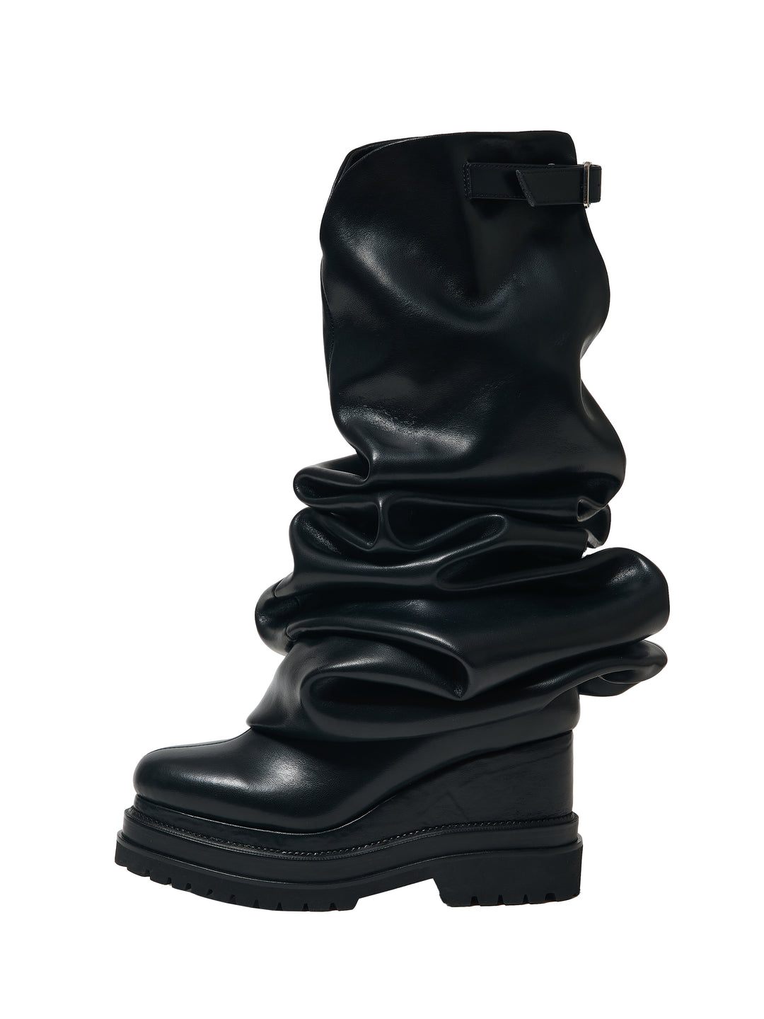 Melted Wedge Boots