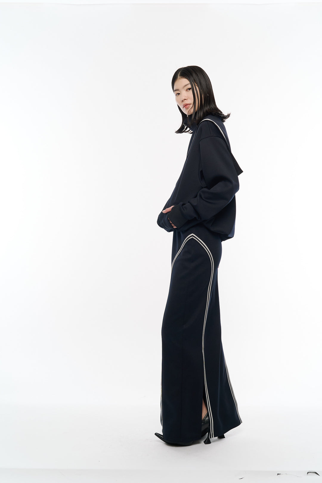 Naval Jersey Skirt