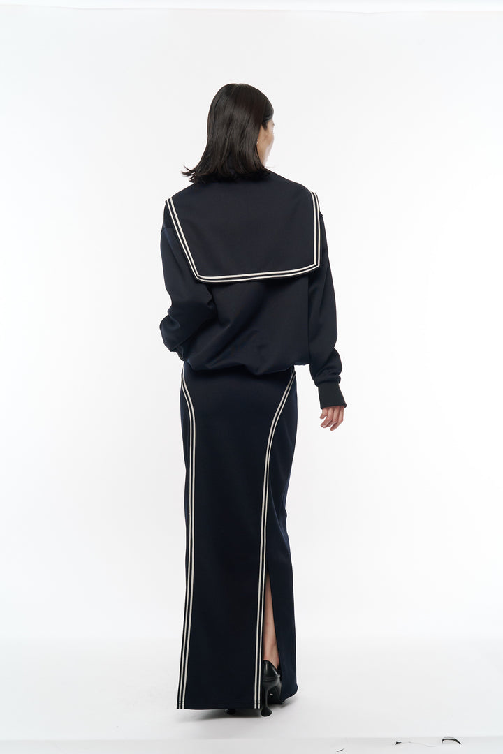 Naval Jersey Skirt