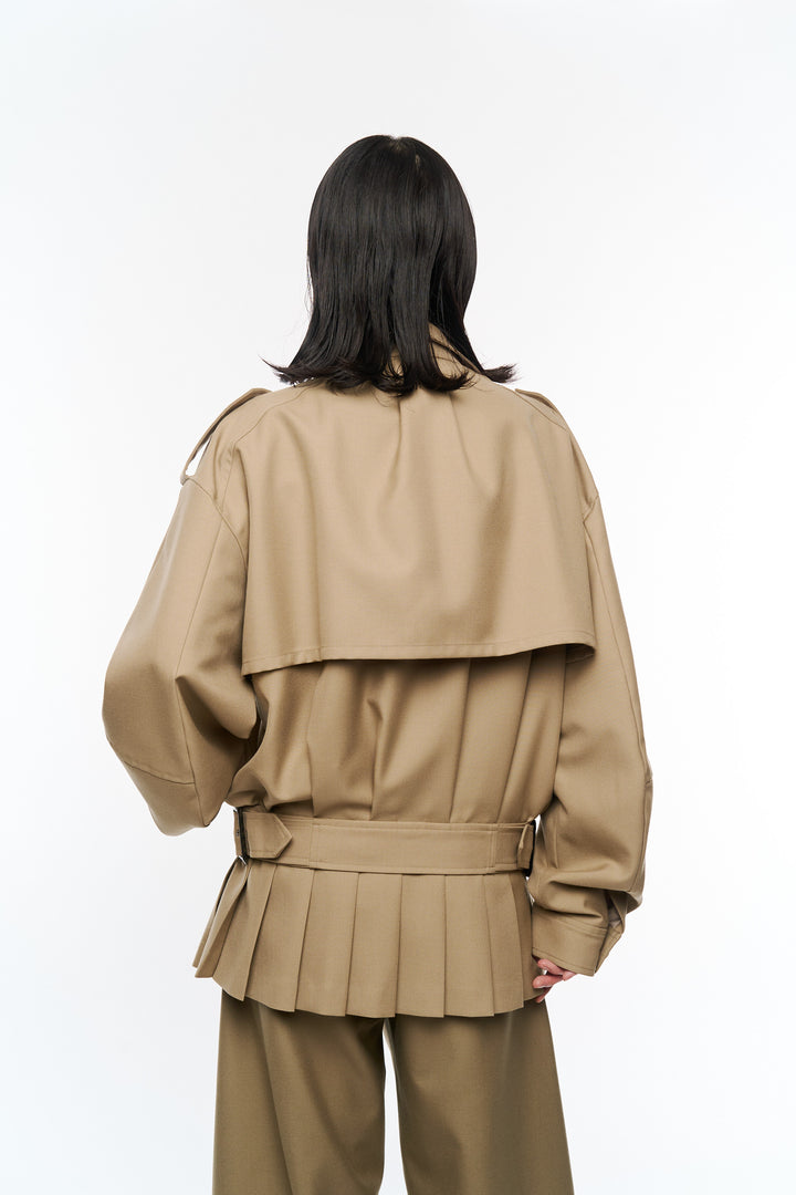 Kilt-Hem Zip Blouson