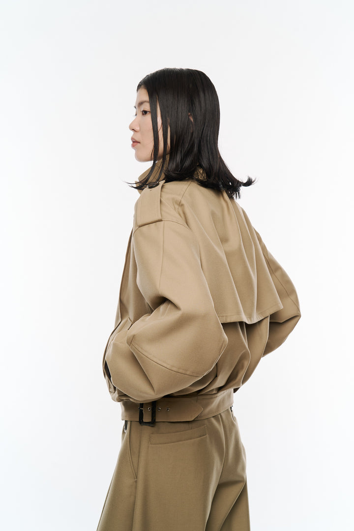 Kilt-Hem Zip Blouson