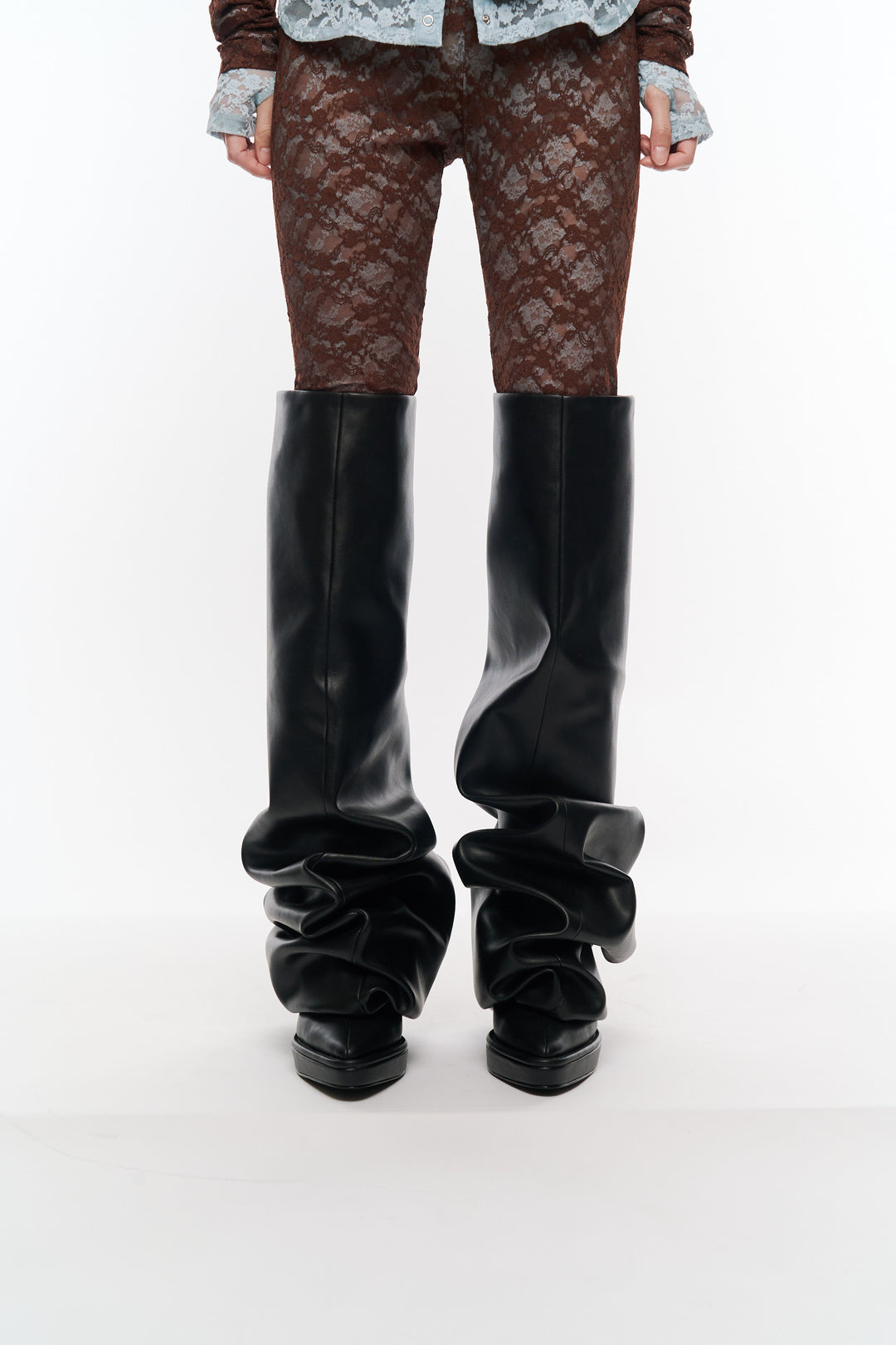Melted Thigh Boots