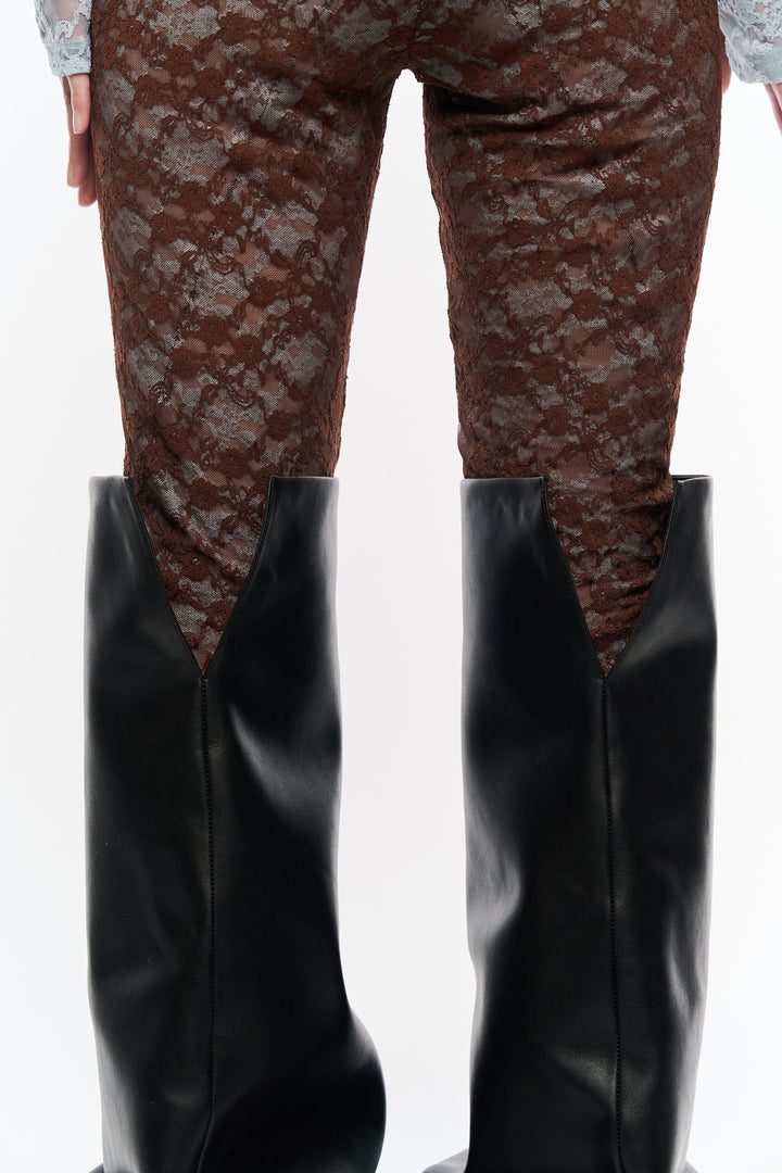 Melted Thigh Boots