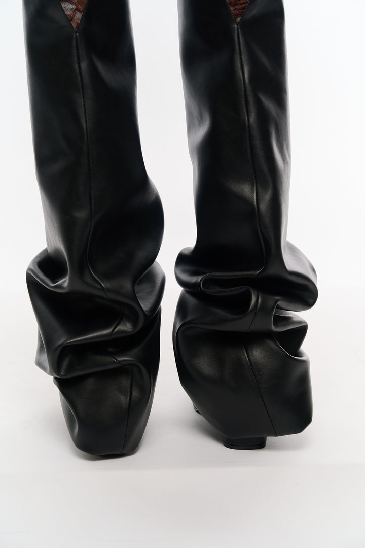 Melted Thigh Boots