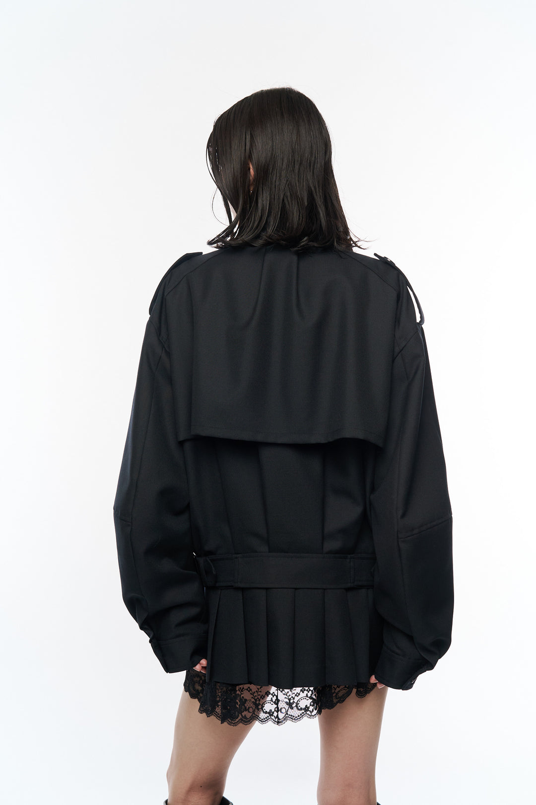 Kilt-Hem Zip Blouson