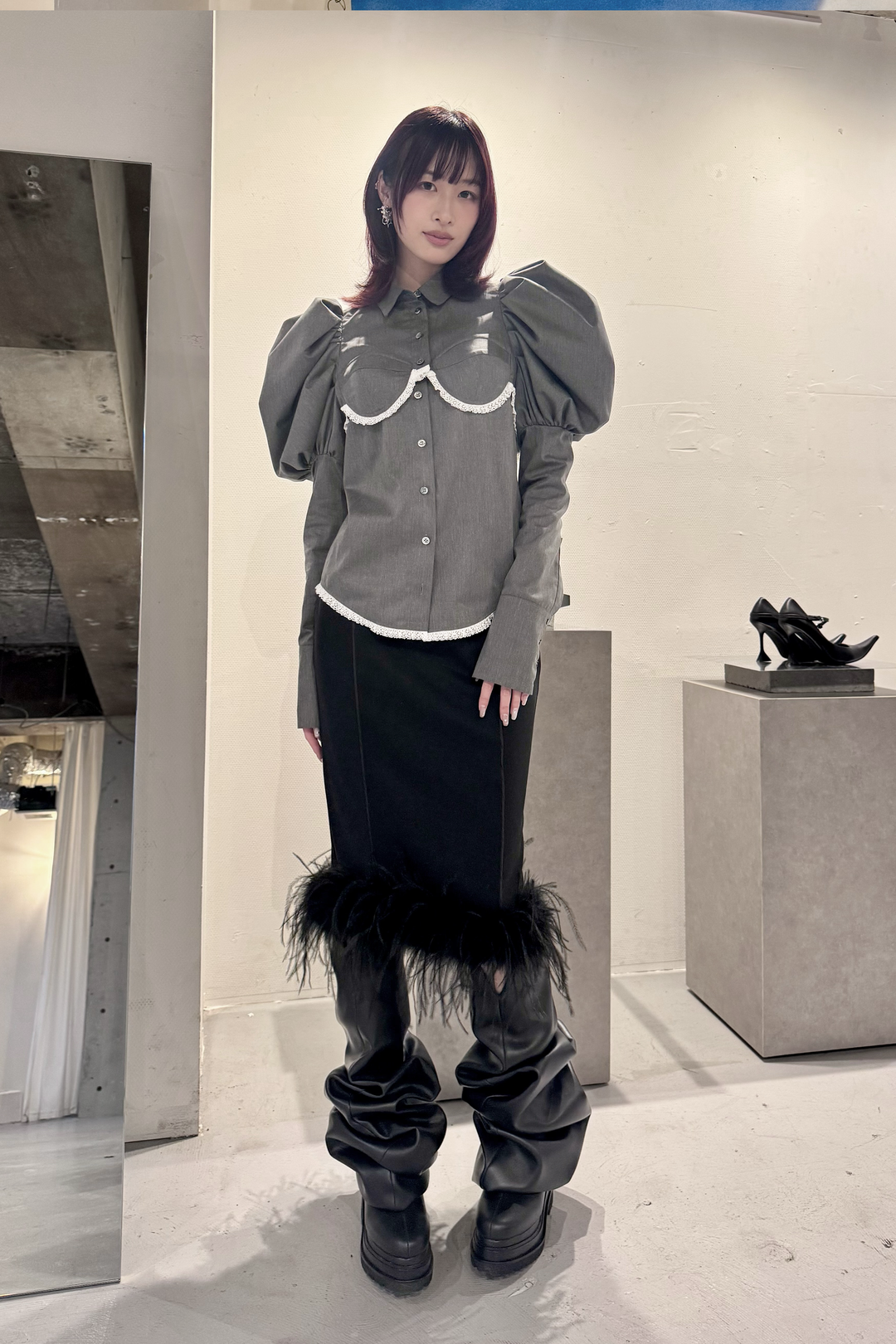 Oscarine Puff Blouse