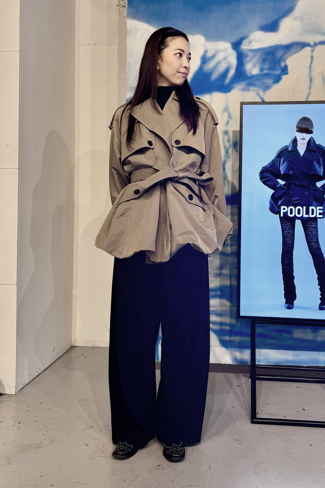 Contoured Mini Trench – POOLDE Contoured Mini Trench – POOLDE
