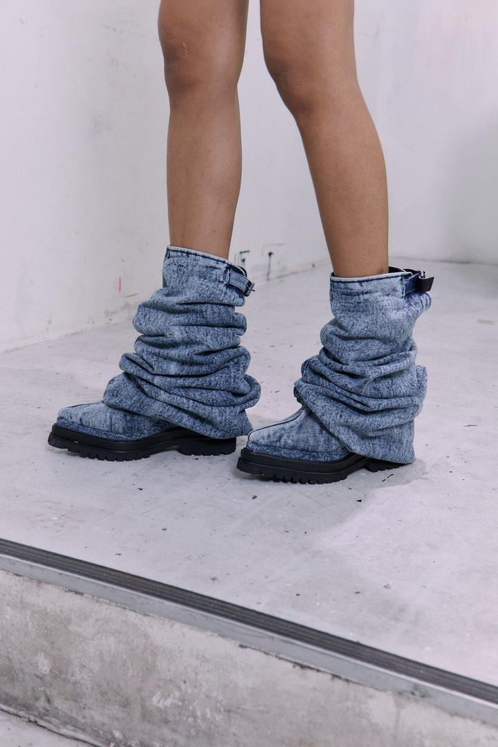 LIQUID DENIM BOOTS