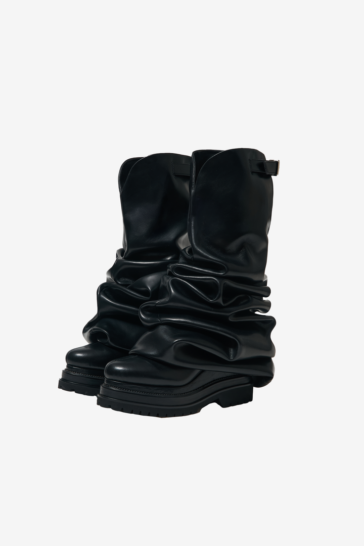 Melted Wedge Boots
