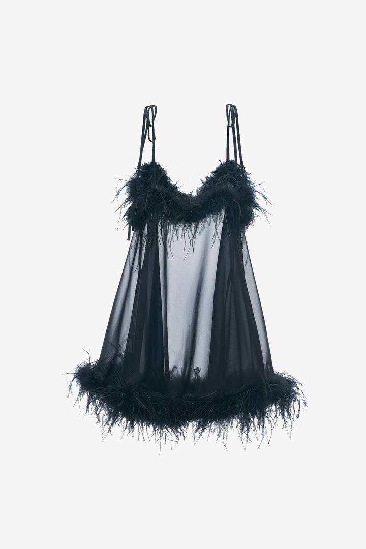 Feathered Ava Camidress