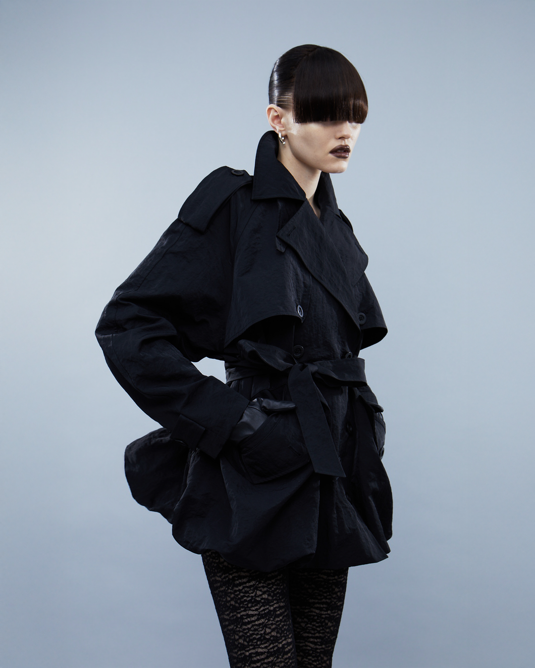 Contoured Mini Trench – POOLDE Contoured Mini Trench – POOLDE