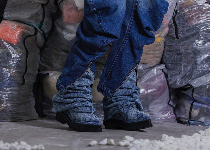 LIQUID DENIM BOOTS