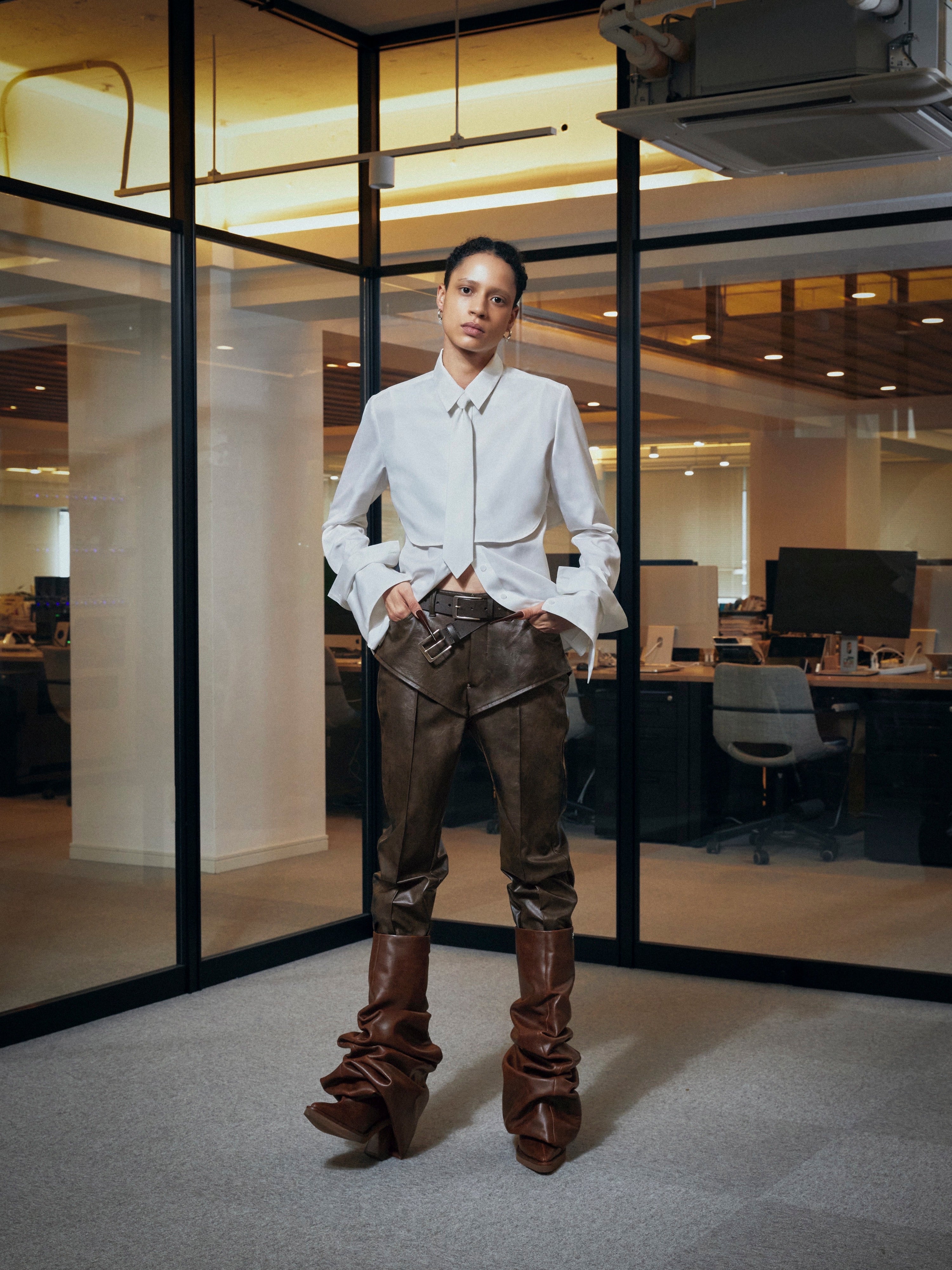 靴 Melted Boots Brown 38 Melted Boots Brown – POOLDE