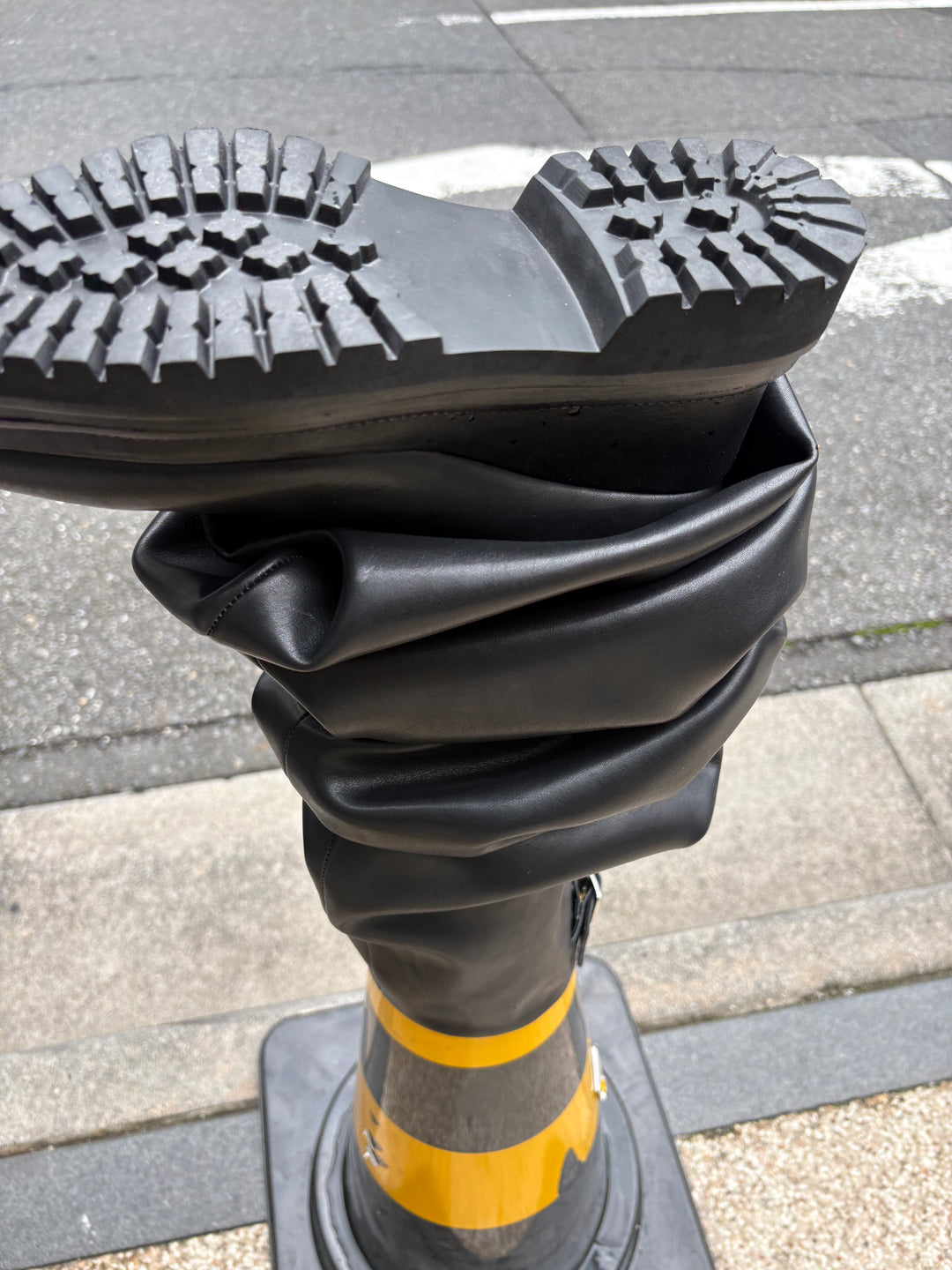 Melted Wedge Boots