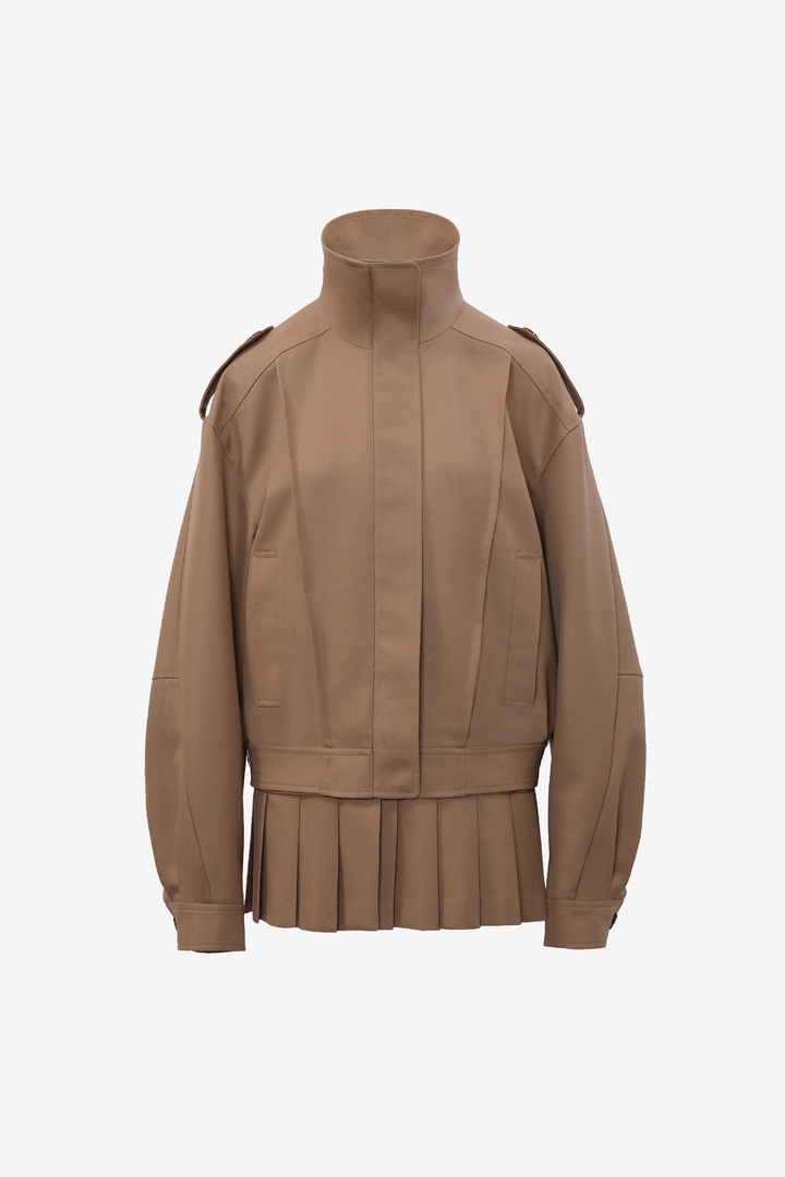 Kilt-Hem Zip Blouson
