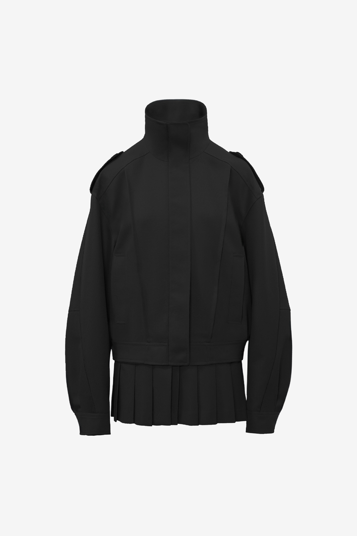Kilt-Hem Zip Blouson