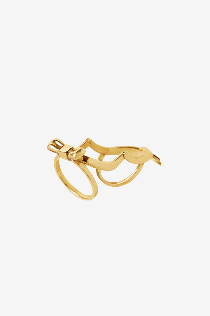 Joint Bow Ring Gold
