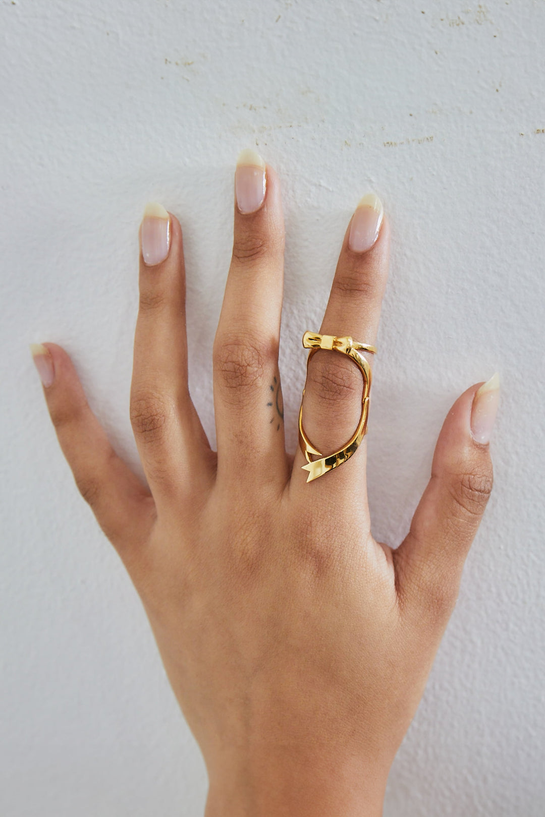 Joint Bow Ring Gold