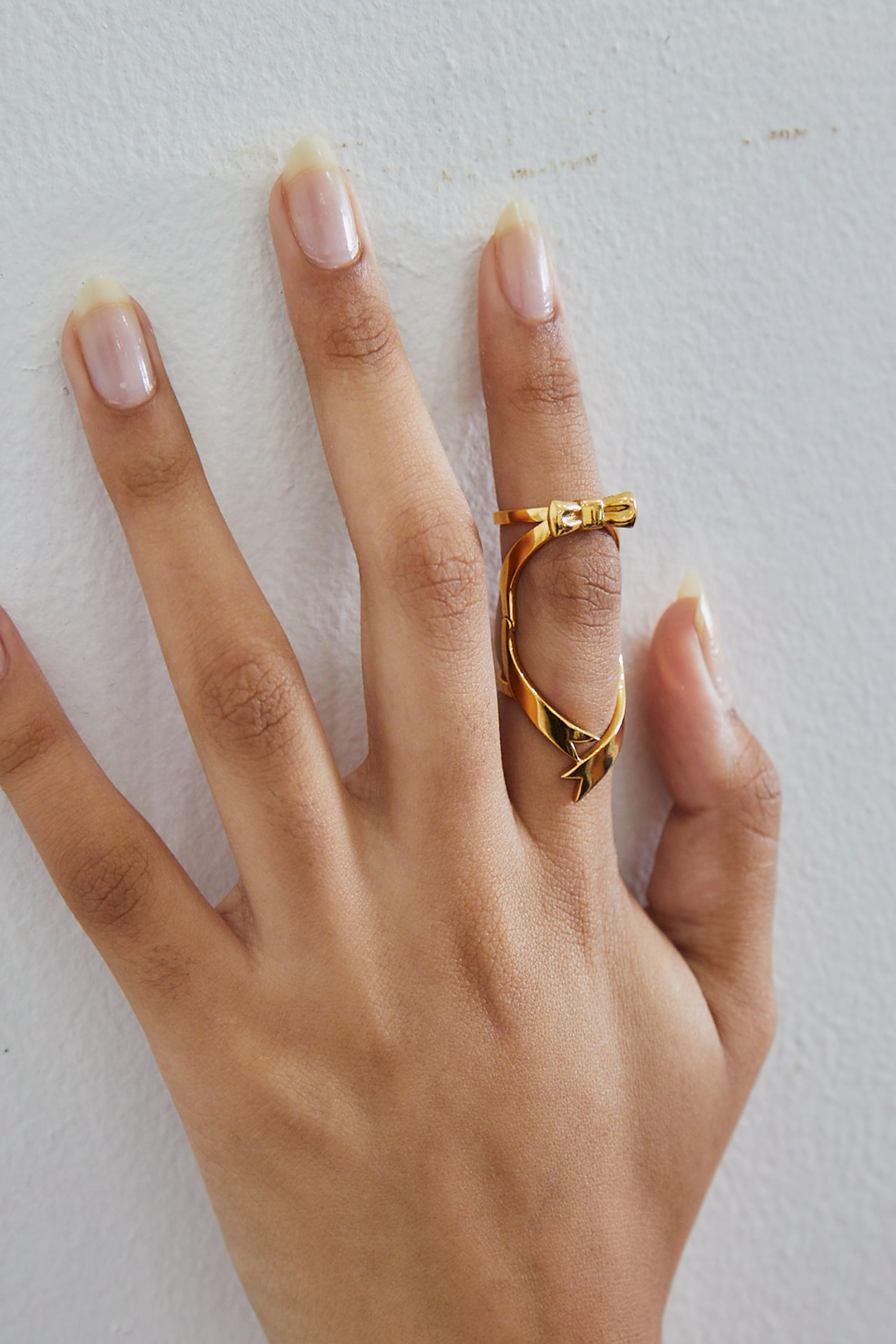 Joint Bow Ring Gold – POOLDE