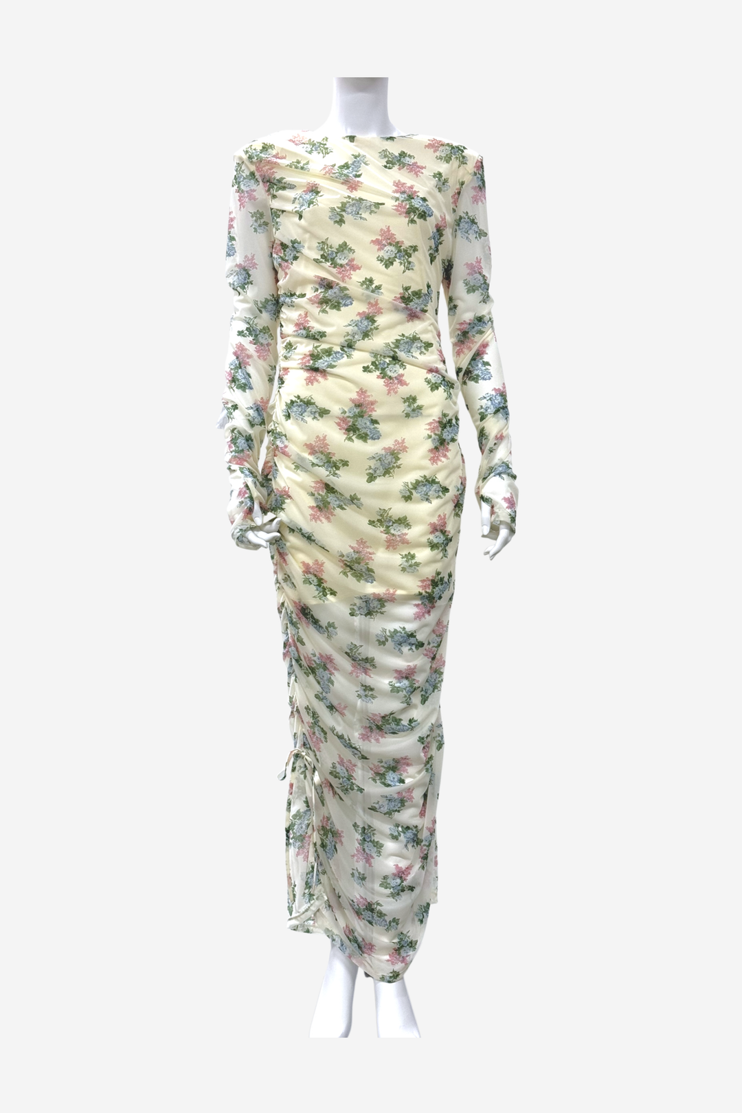 BLOOM RUSH VORTEX SHEER DRESS