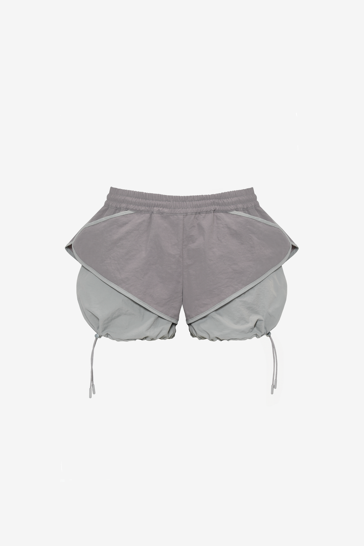 NYLON PUFFY SHORTS