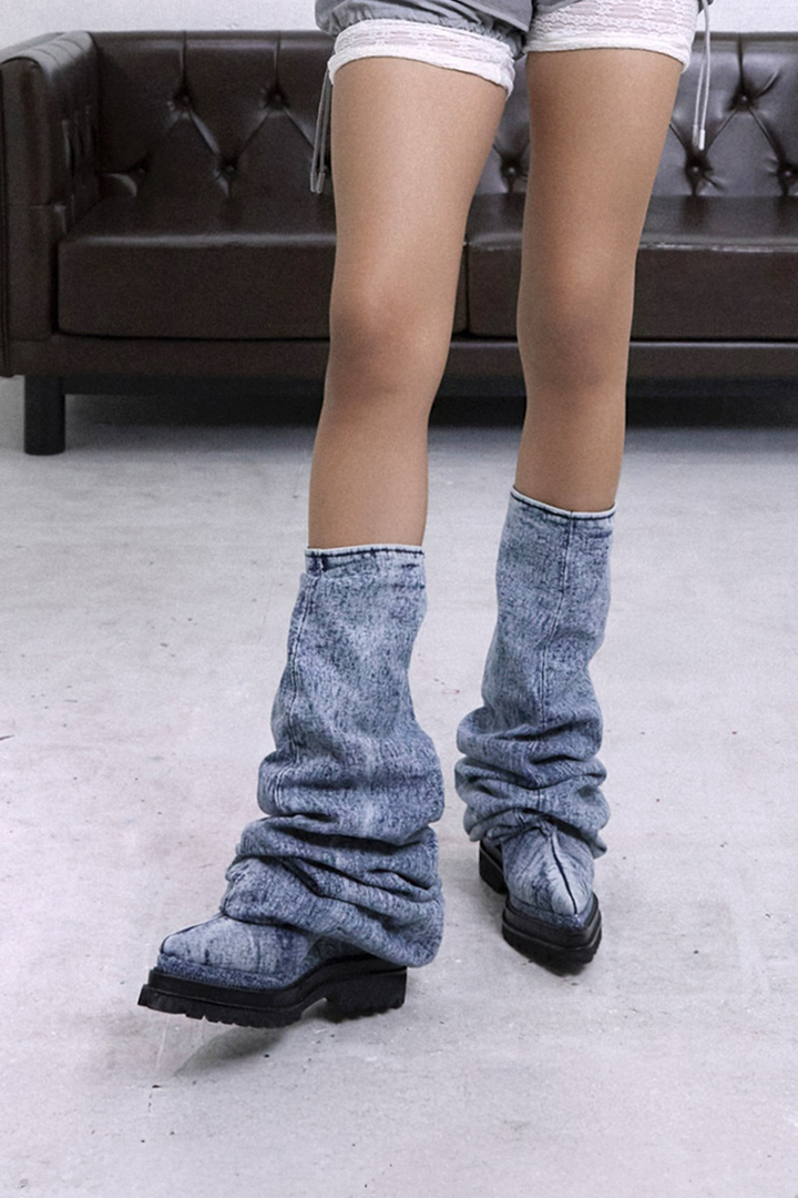 LIQUID DENIM BOOTS