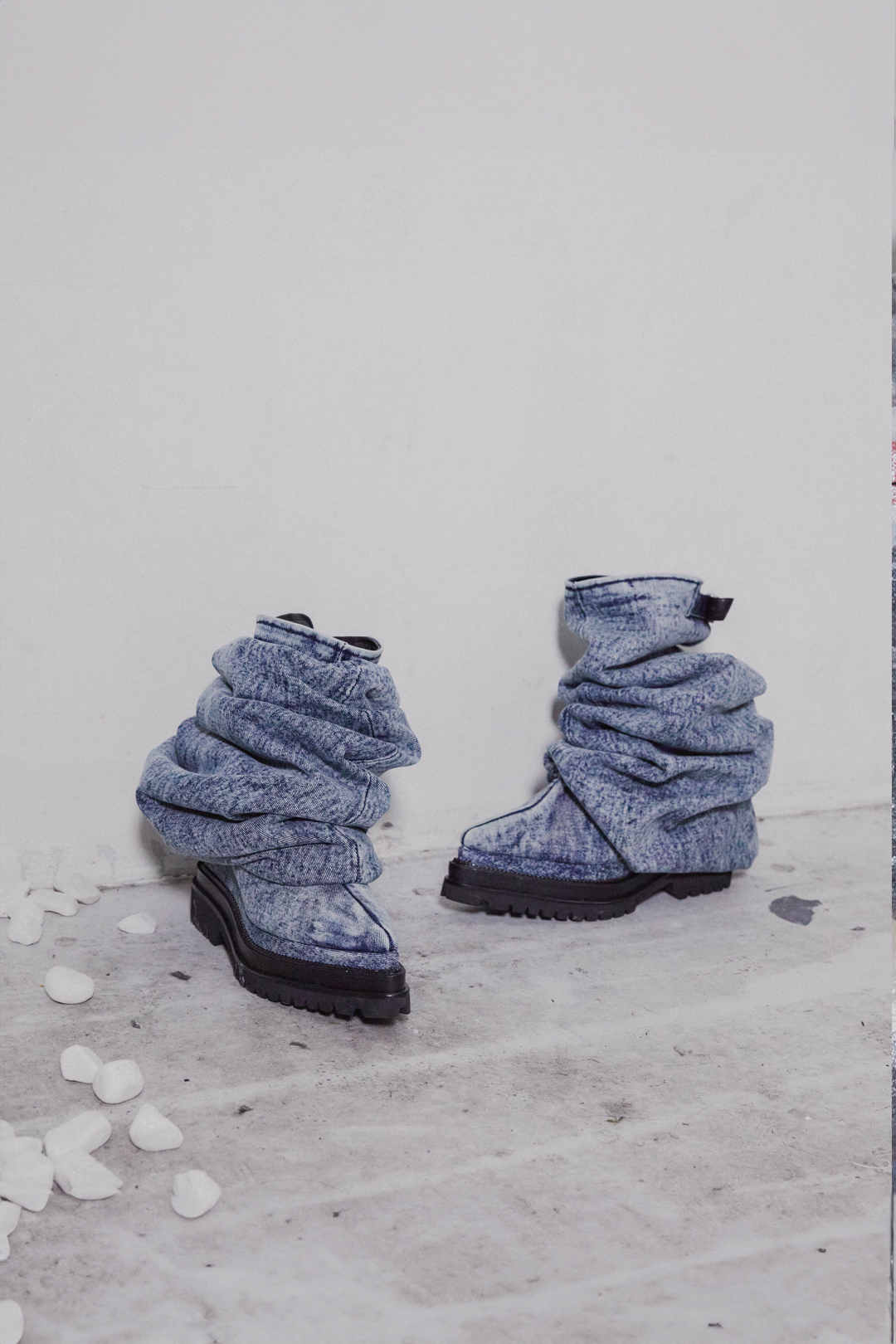 LIQUID DENIM BOOTS