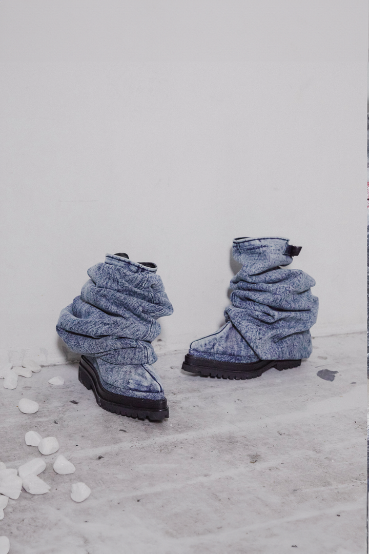 LIQUID DENIM BOOTS