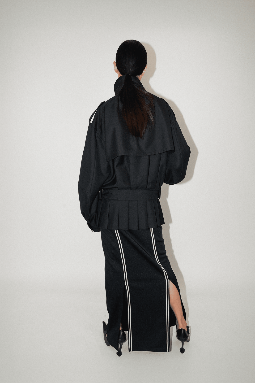 Kilt-Hem Zip Blouson