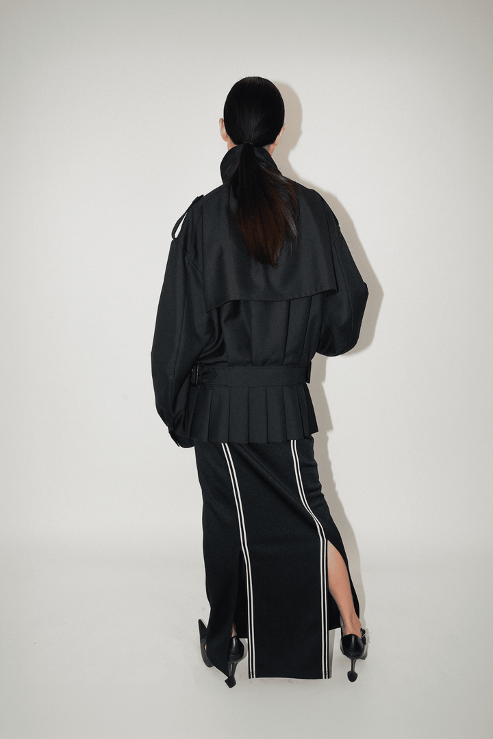 Kilt-Hem Zip Blouson